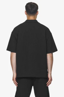 Pegador Shirts|Libco Structured Knit Shirt Black
