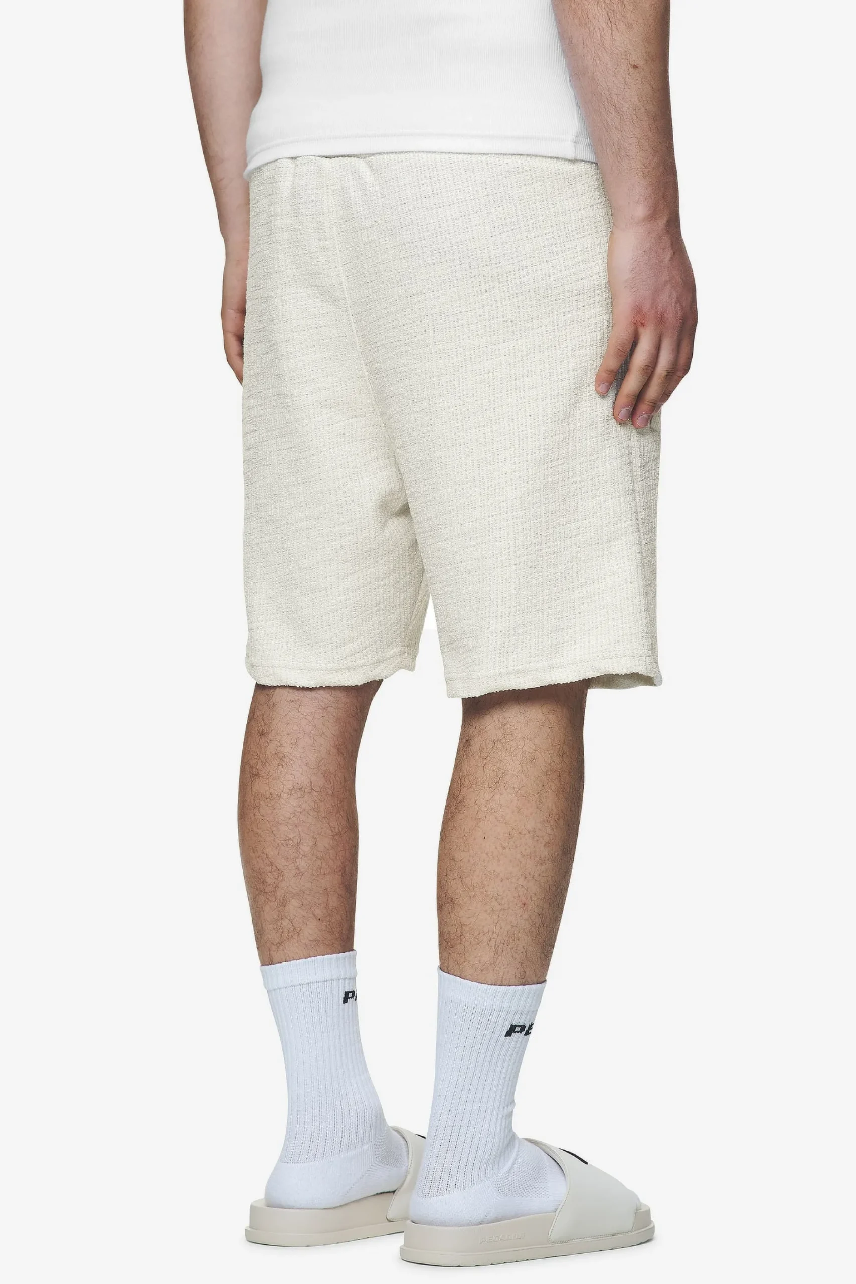 Pegador Shorts|Libco Structured Knit Shorts Salty cream