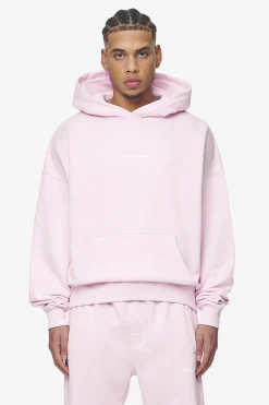 Pegador Hoodies|Logo Boxy Hoodie White Gum Washed bubblegum