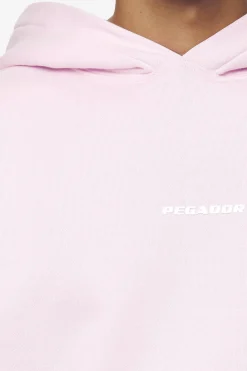 Pegador Hoodies|Logo Boxy Hoodie White Gum Washed bubblegum