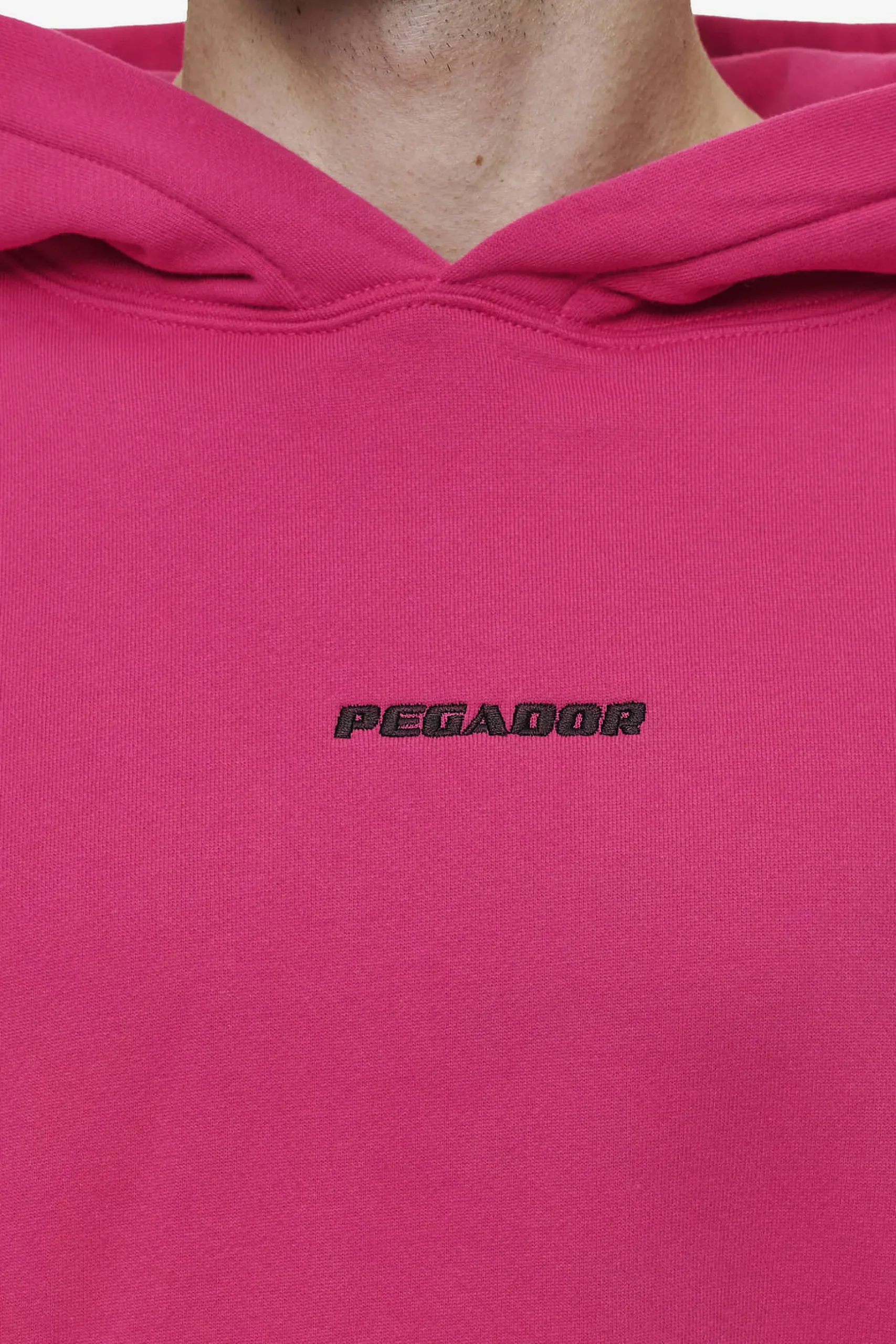 Pegador Hoodies|Logo Boxy Hoodie Washed Virtual Pink
