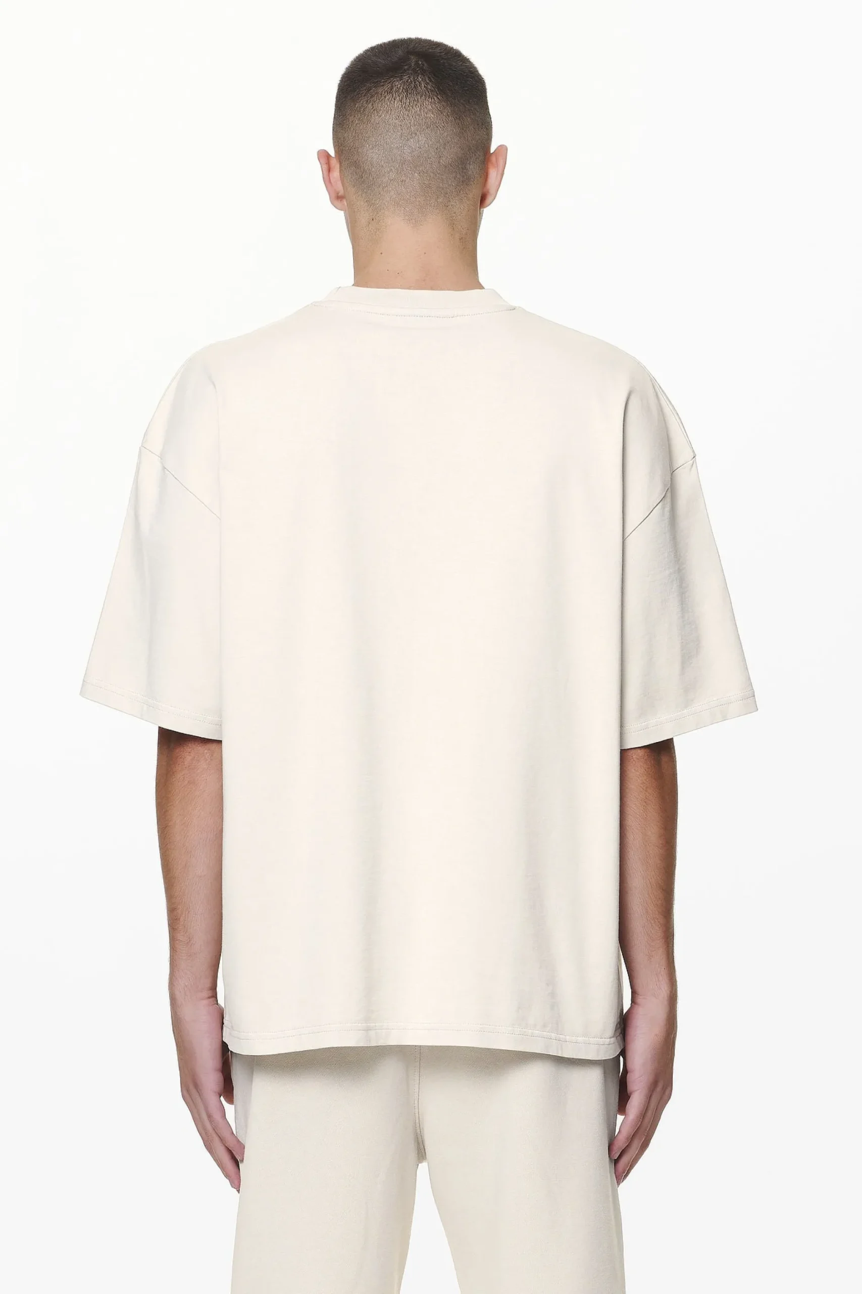 Pegador Tees|Logo Boxy Tee Gum Washed dust cream