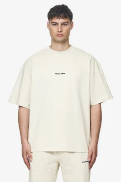 Pegador Tees|Logo Boxy Tee Black Gum Washed salty cream