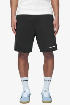Pegador Shorts|Logo Heavy Sweat Shorts White Gum Washed black
