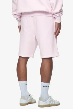 Pegador Shorts|Logo Heavy Sweat Shorts White Gum Washed bubblegum