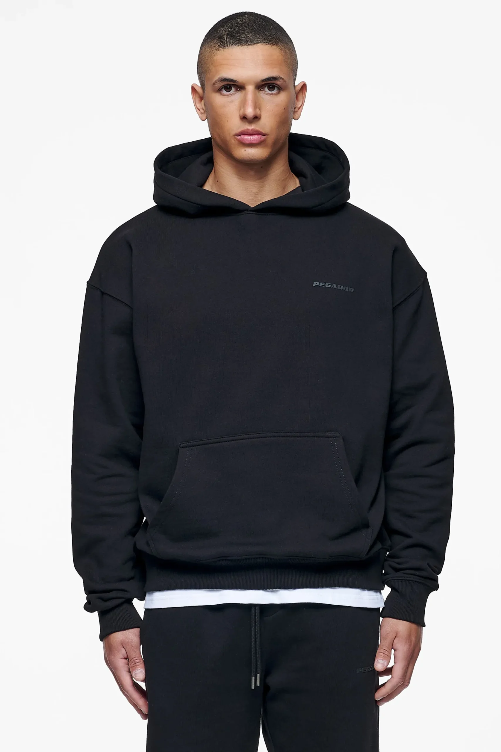 Pegador Hoodies|Logo Oversized Hoodie Gum Black