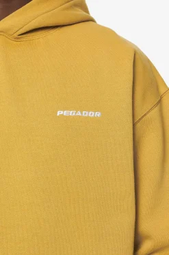 Pegador Hoodies|Logo Oversized Hoodie Vintage washed mustard