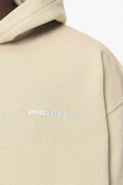 Pegador Hoodies|Logo Oversized Hoodie Vintage washed kingdom beige
