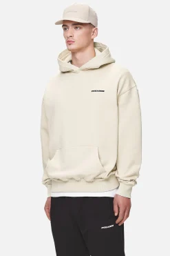 Pegador Hoodies|Logo Oversized Hoodie Black Gum Washed desert sand