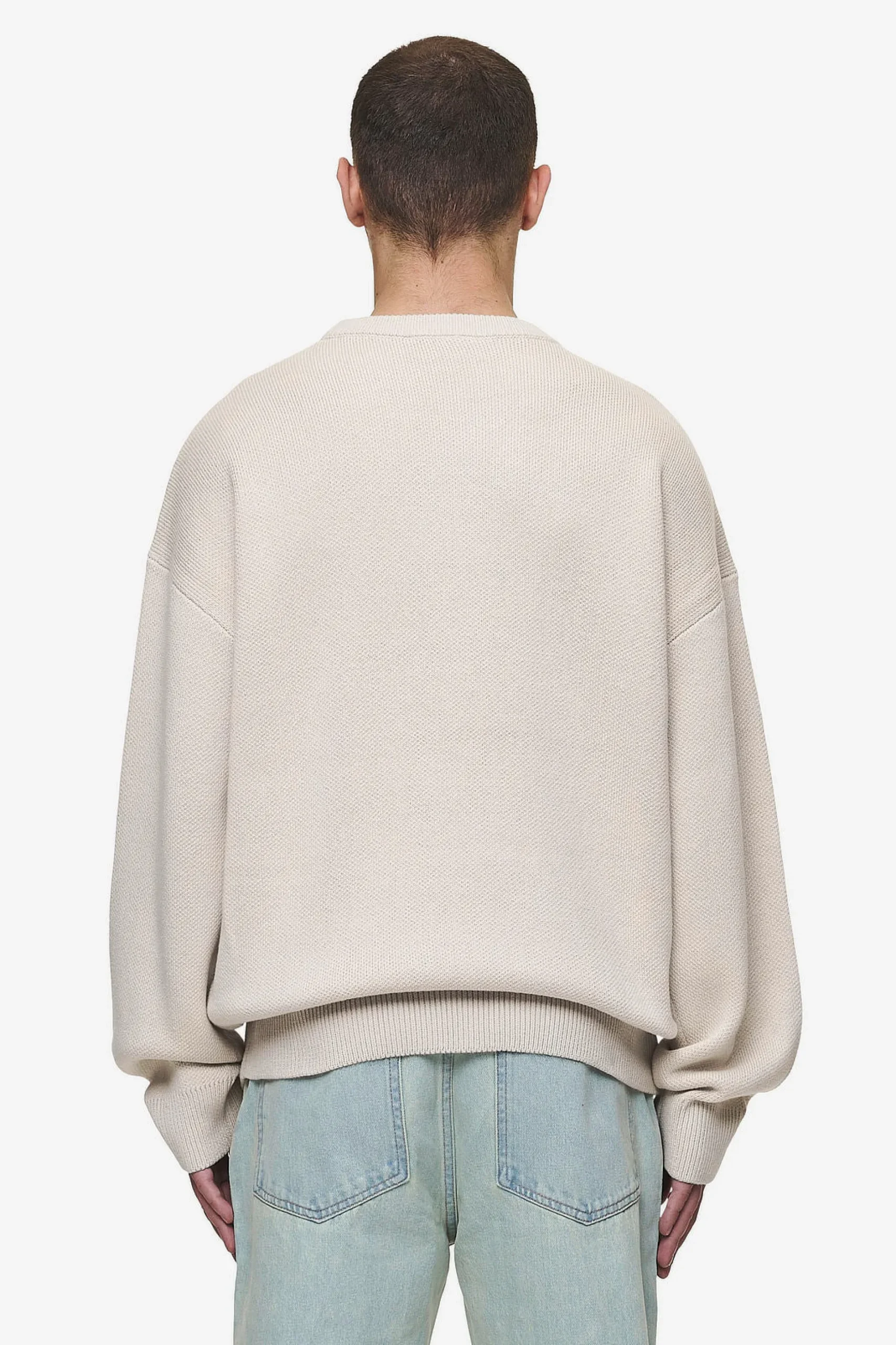 Pegador Sweaters|Knitwear|Logo Oversized Knit Sweater Light Beige