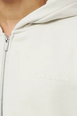 Pegador Hoodies|Zip Hoodies|Logo Oversized Sweat Jacket Gum Vintage washed angels cream