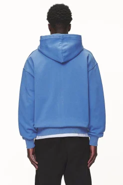 Pegador Hoodies|Zip Hoodies|Logo Oversized Sweat Jacket White Gum Washed retro blue