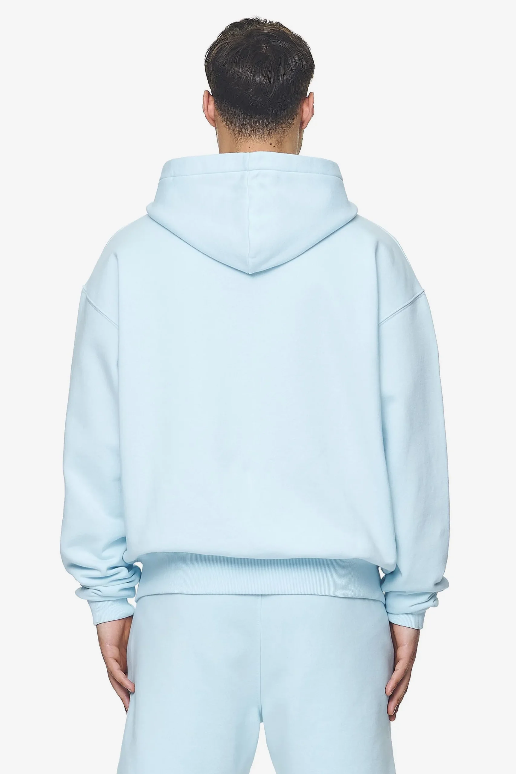 Pegador Hoodies|Zip Hoodies|Logo Oversized Sweat Jacket White Gum Washed baby blue