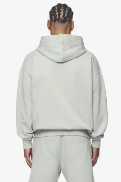 Pegador Hoodies|Zip Hoodies|Logo Oversized Sweat Jacket White Gum Washed pearl grey
