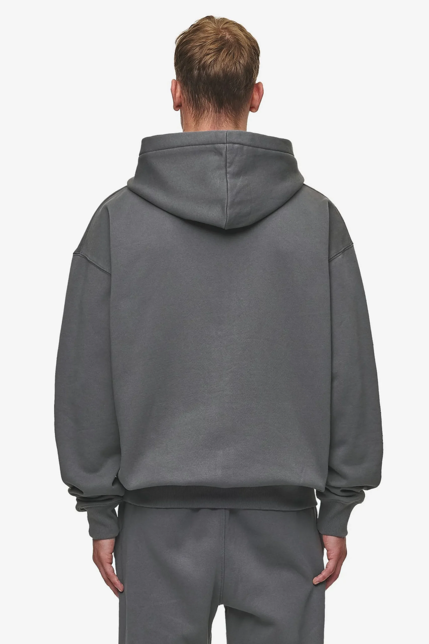 Pegador Hoodies|Zip Hoodies|Logo Oversized Sweat Jacket Washed Anthracite