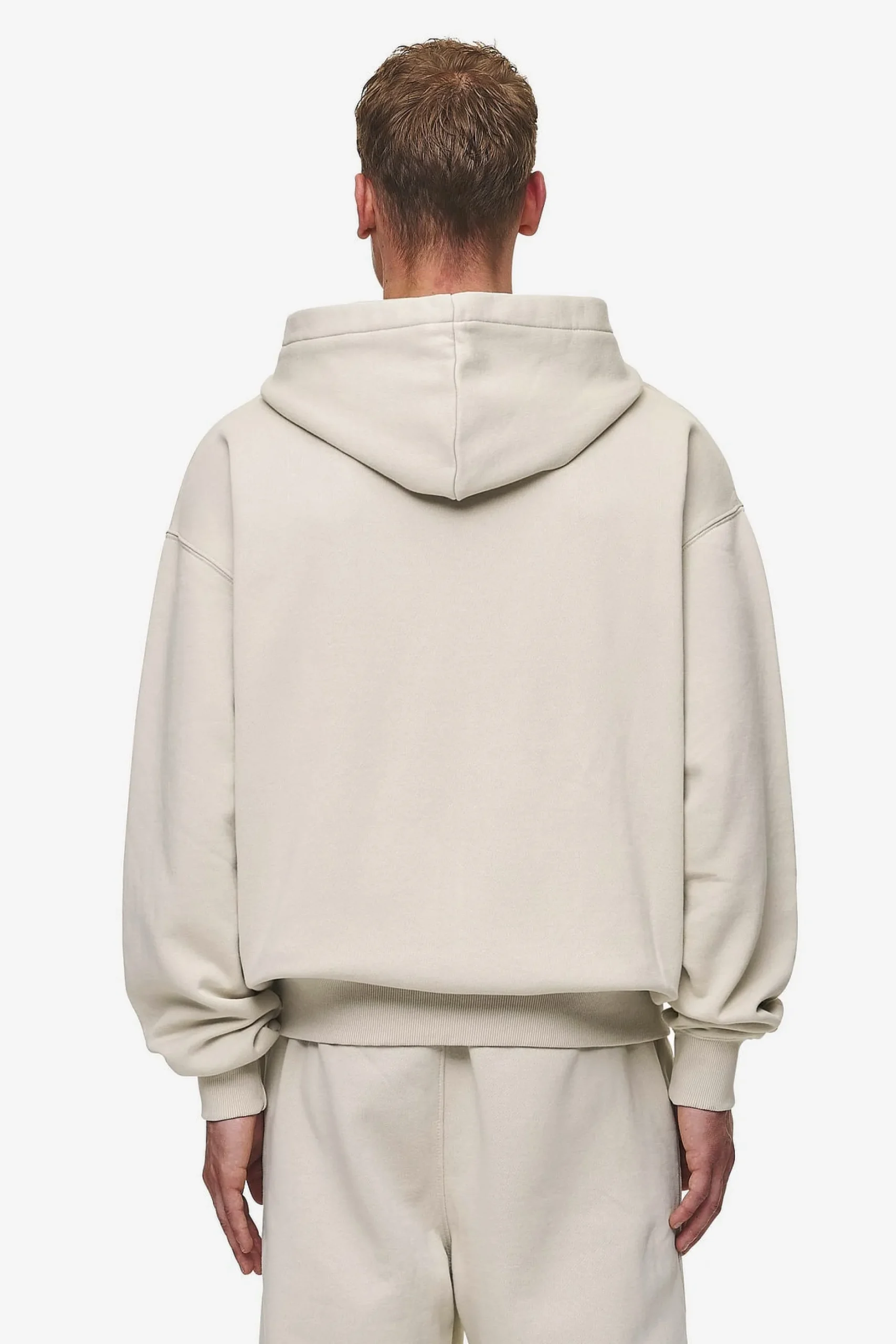 Pegador Hoodies|Zip Hoodies|Logo Oversized Sweat Jacket Washed Light Beige