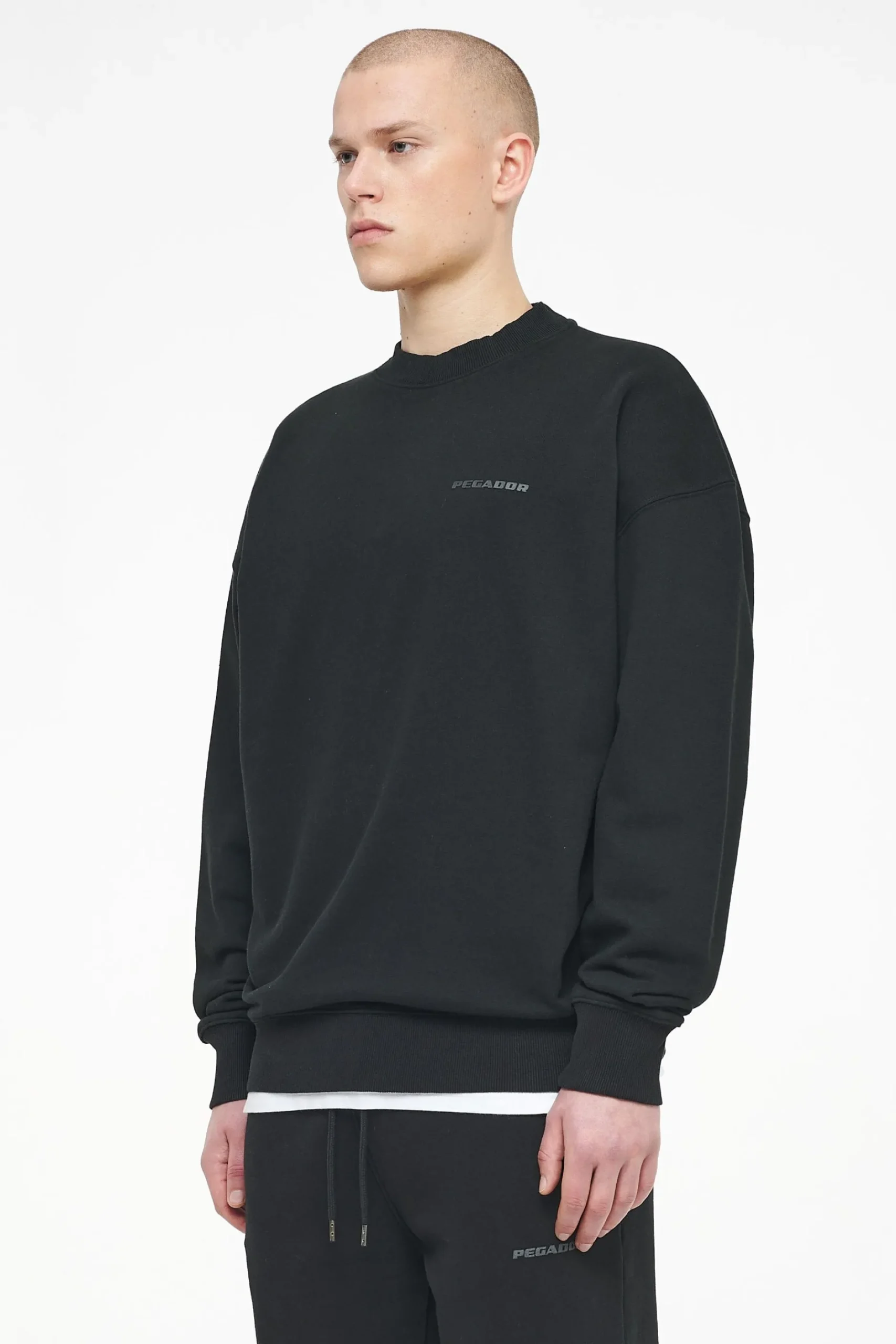 Pegador Sweaters|Logo Oversized Sweater Gum Vintage washed black ink