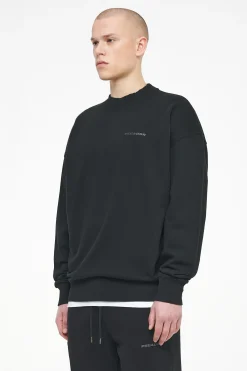 Pegador Sweaters|Logo Oversized Sweater Gum Vintage washed black ink