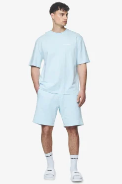 Pegador Tees|Logo Oversized Tee White Gum Washed baby blue