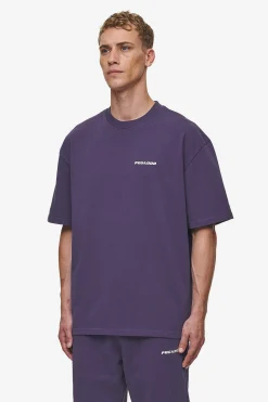 Pegador Tees|Logo Oversized Tee Washed Deep Purple