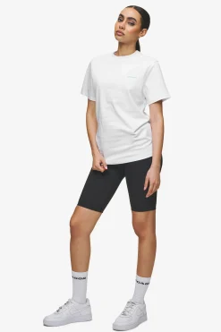 Pegador Tees|Logo Slim Tee White Sky Blue