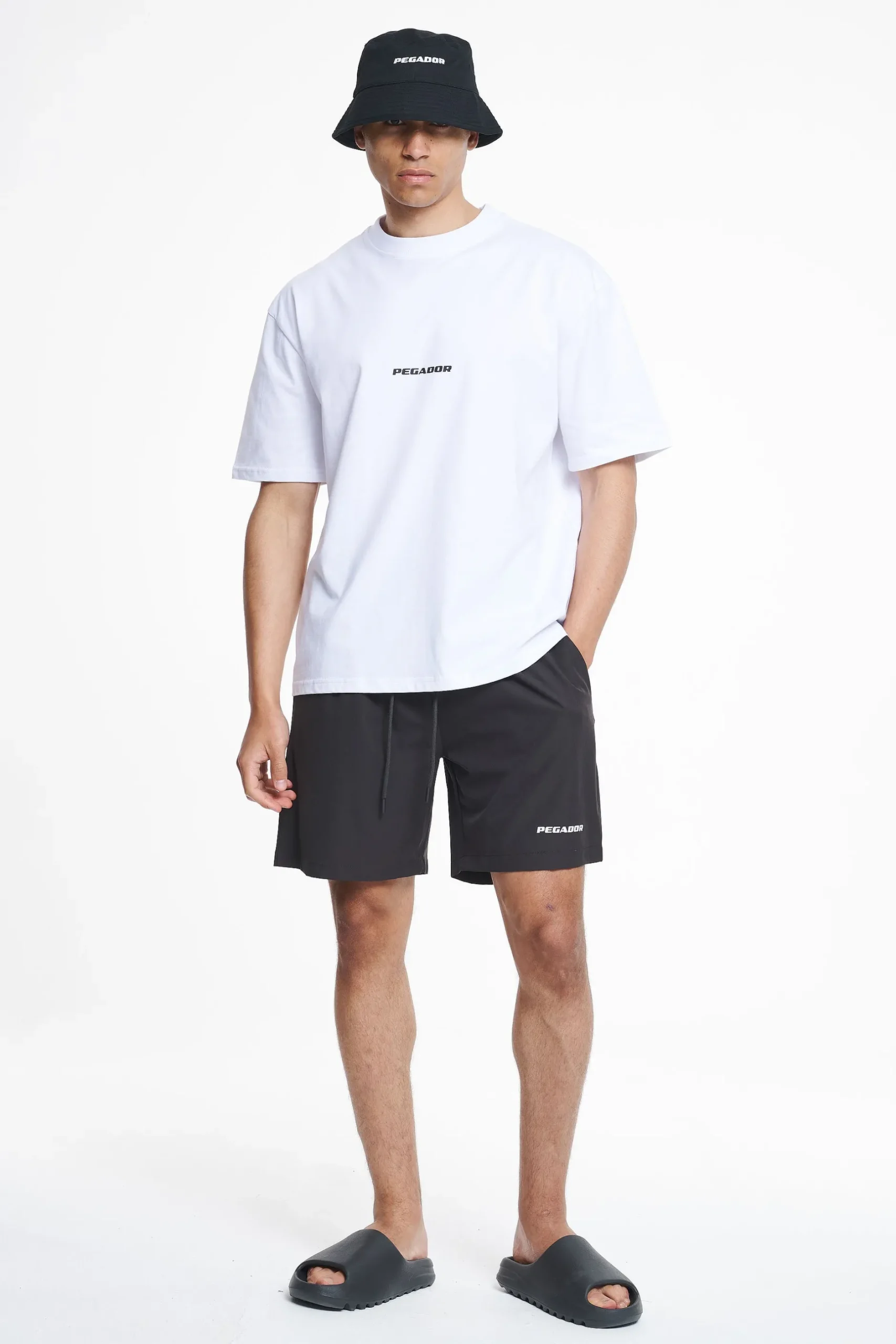 Pegador Swim Shorts|Logo Swim Shorts Black Ink