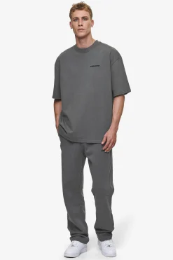 Pegador Pants & Joggers|Logo Wide Sweat Pants Washed Anthracite
