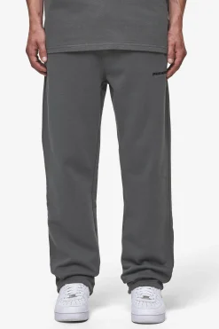 Pegador Pants & Joggers|Logo Wide Sweat Pants Washed Anthracite