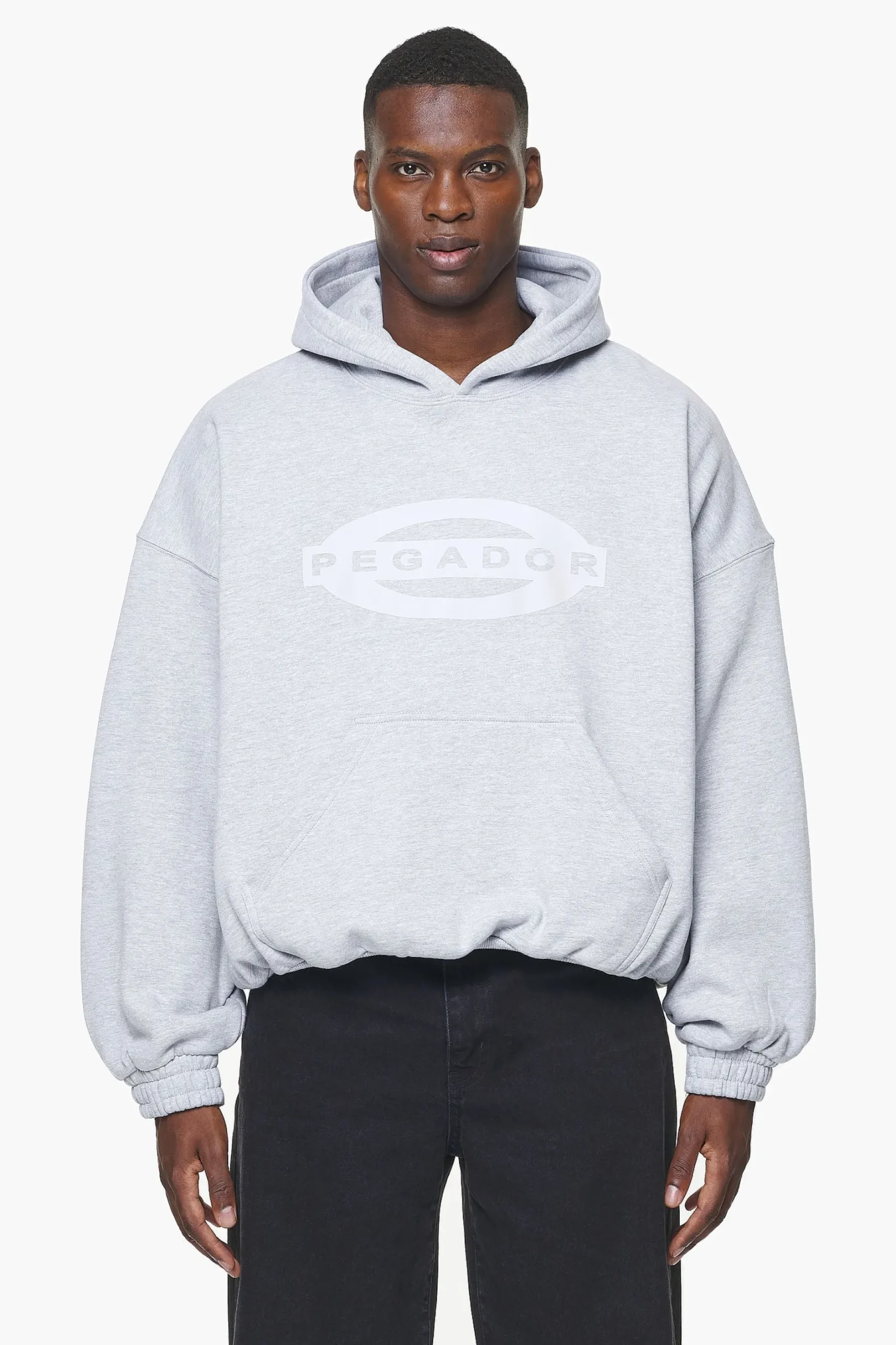 Pegador Hoodies|Loom Loose Hoodie Grey Melange