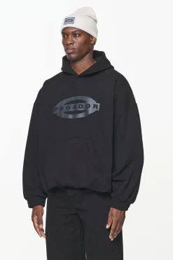 Pegador Hoodies|Loom Loose Hoodie Vintage Washed Onyx Black