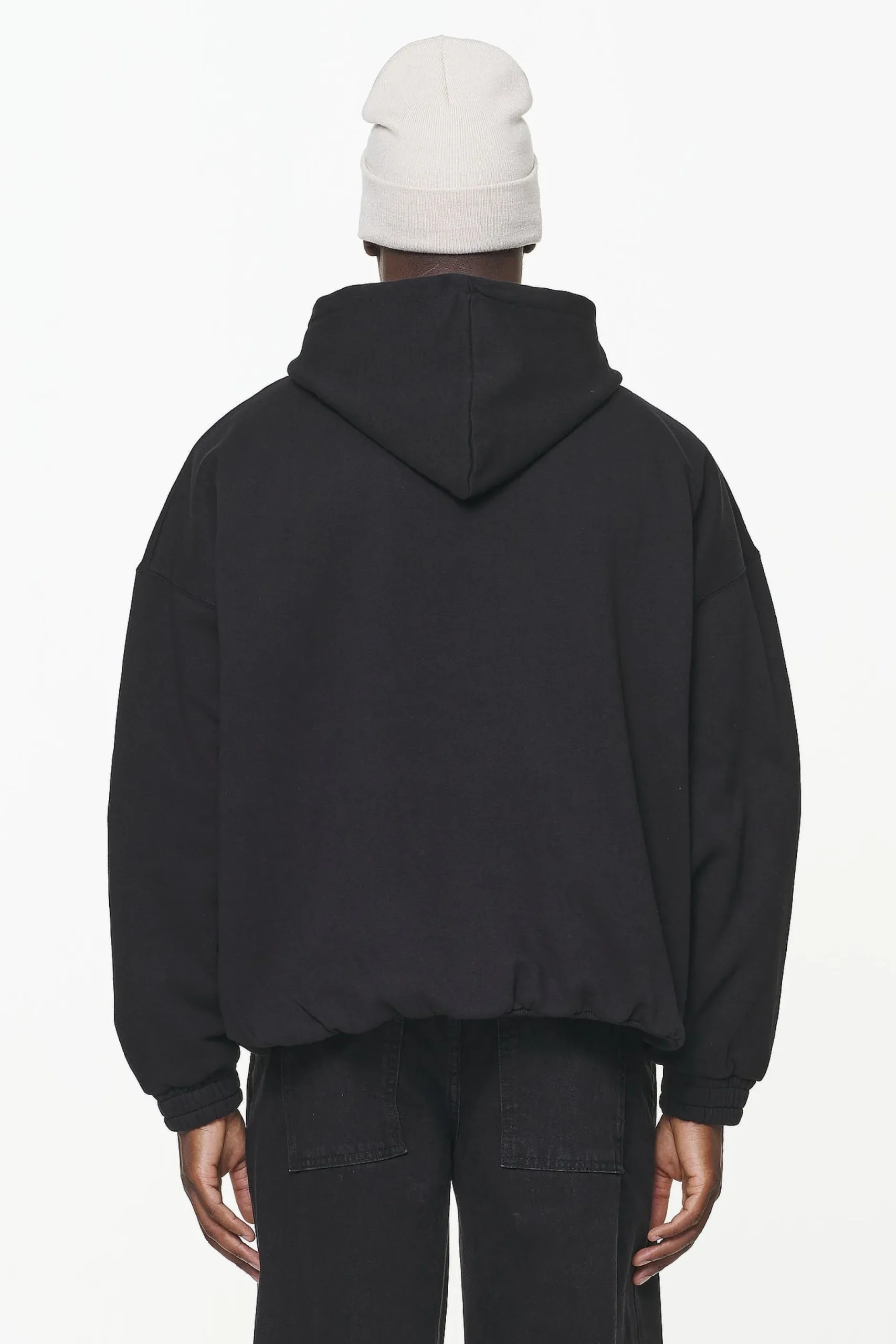Pegador Hoodies|Loom Loose Hoodie Vintage Washed Onyx Black