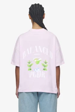 Pegador Tees|Lucia Heavy Oversized Tee Washed Bubblegum