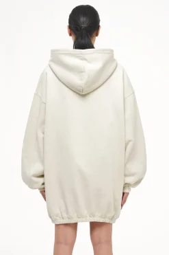 Pegador Hoodies|Lulea Oversized Hoodie Dress Vintage Washed Angels Cream