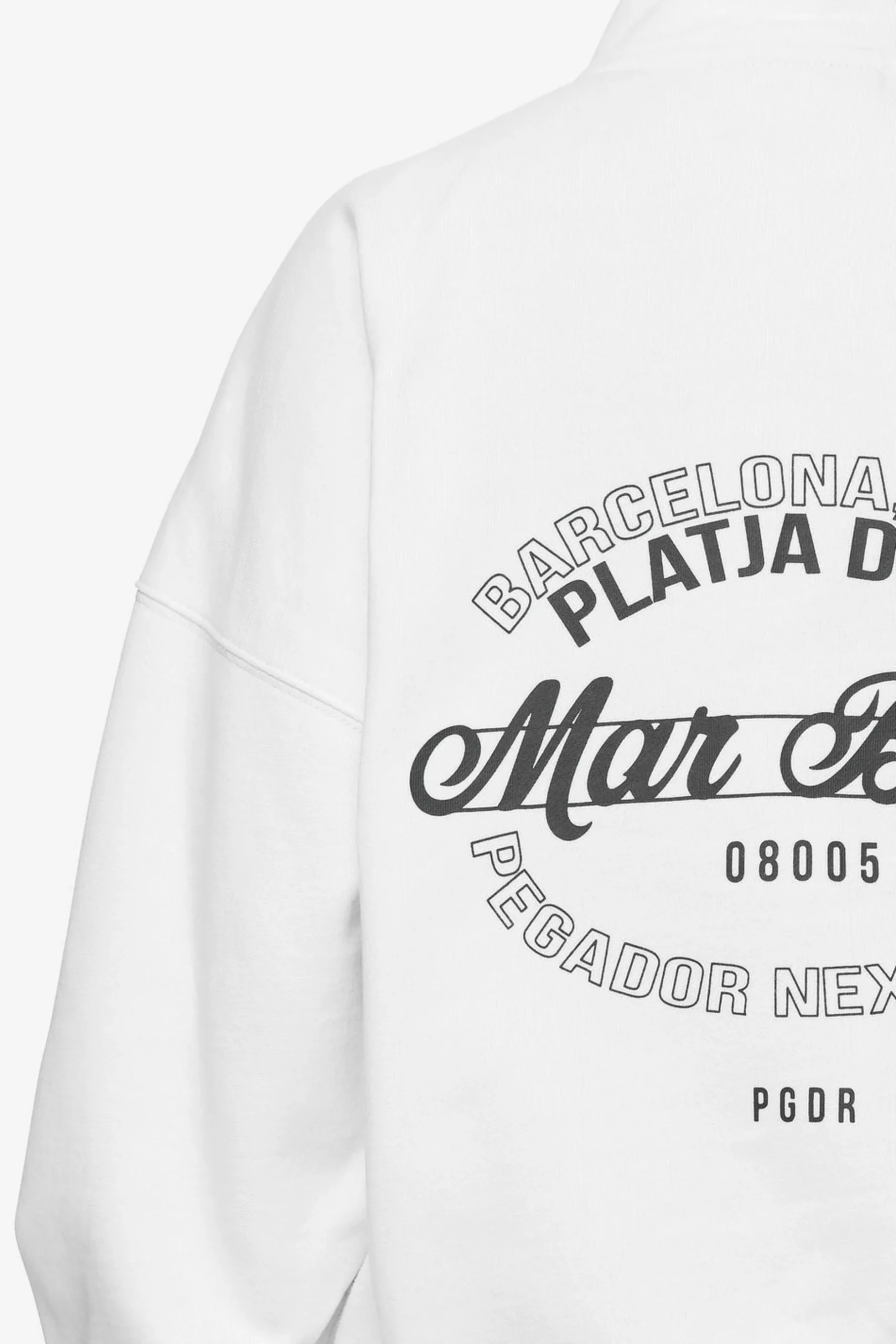 Pegador Sweaters|Luz Oversized Halfzip Sweater White