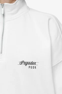 Pegador Sweaters|Luz Oversized Halfzip Sweater White