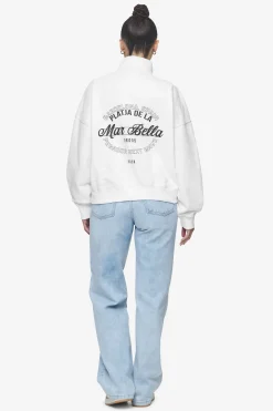 Pegador Sweaters|Luz Oversized Halfzip Sweater White