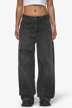 Pegador Jeans|Mally Super Baggy Jeans Washed Deep Grey