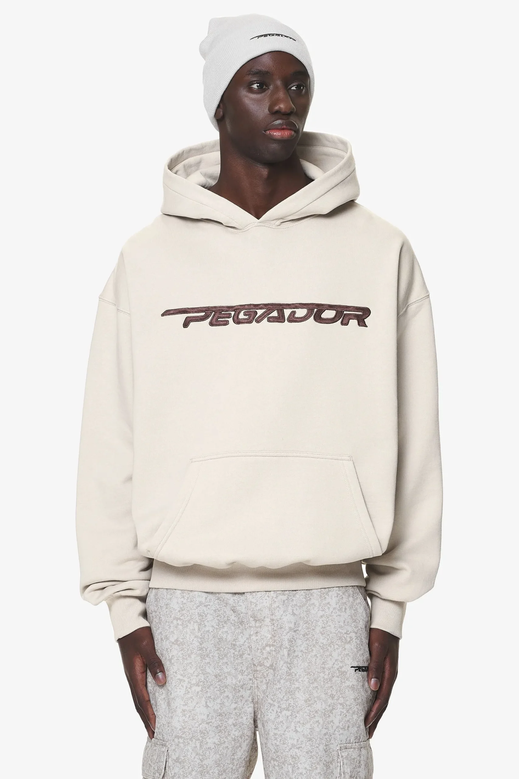 Pegador Hoodies|Manor Oversized Hoodie Washed Dust Cream