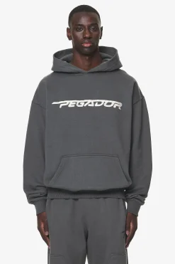 Pegador Hoodies|Manor Oversized Hoodie Washed Volcano Grey
