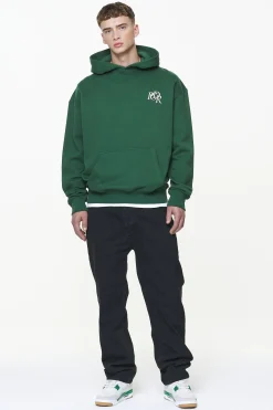 Pegador Hoodies|Marcer Oversized Hoodie Vintage Washed British Green