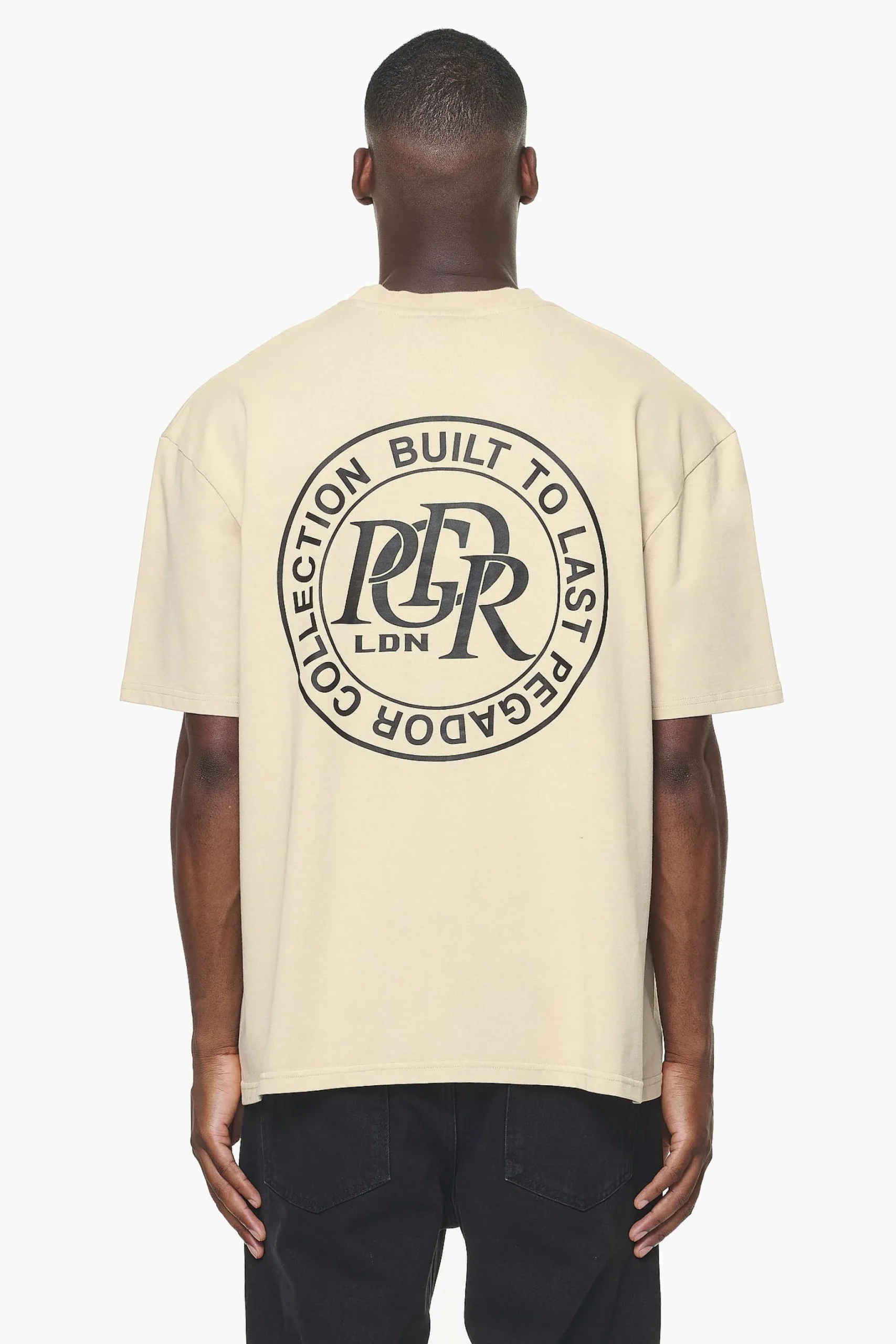 Pegador Tees|Marcer Oversized Tee Vintage Washed Kingdom Beige