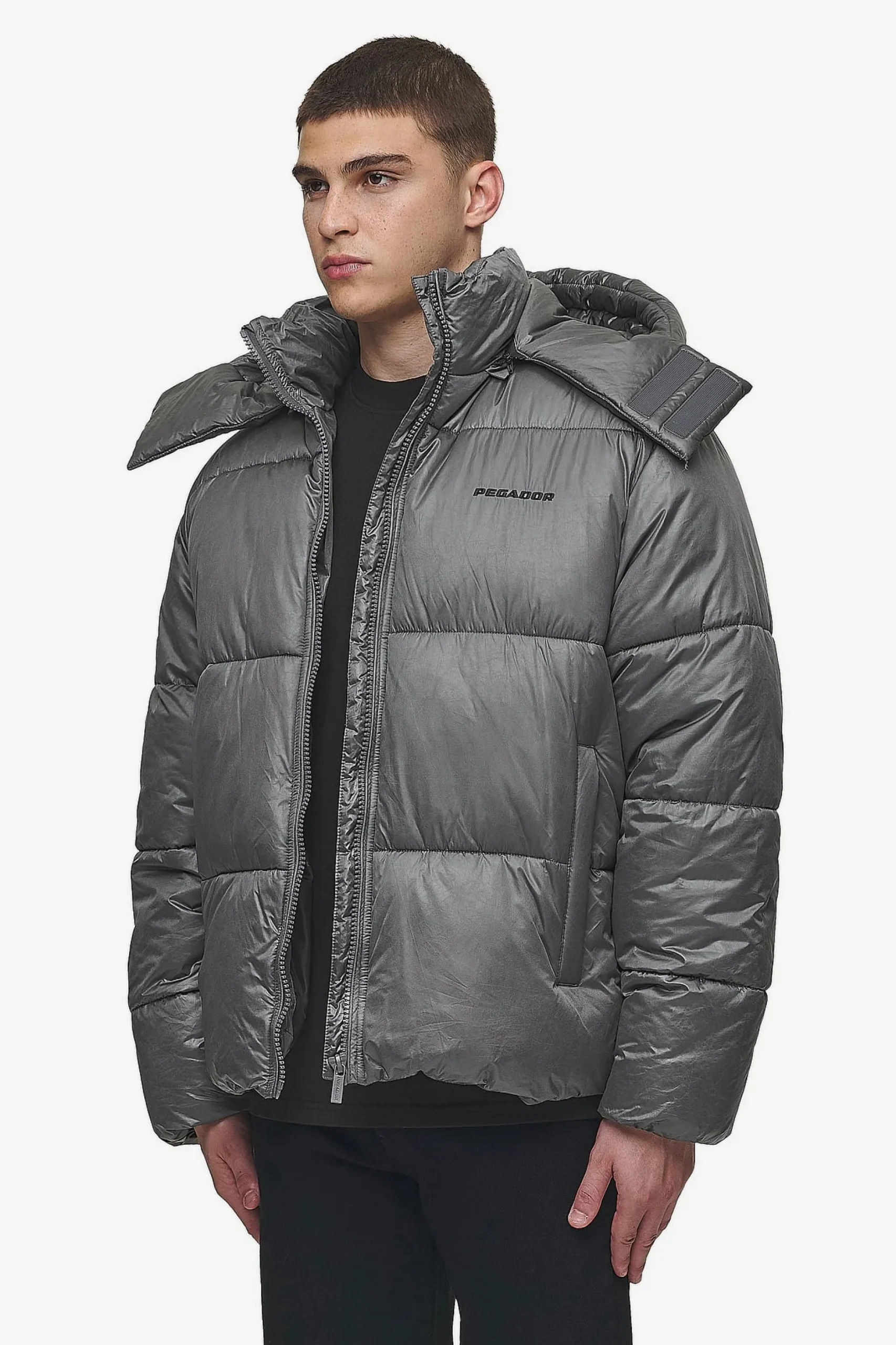 Pegador Jackets|Marten Vintage Puffer Jacket Anthracite
