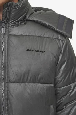 Pegador Jackets|Marten Vintage Puffer Jacket Anthracite
