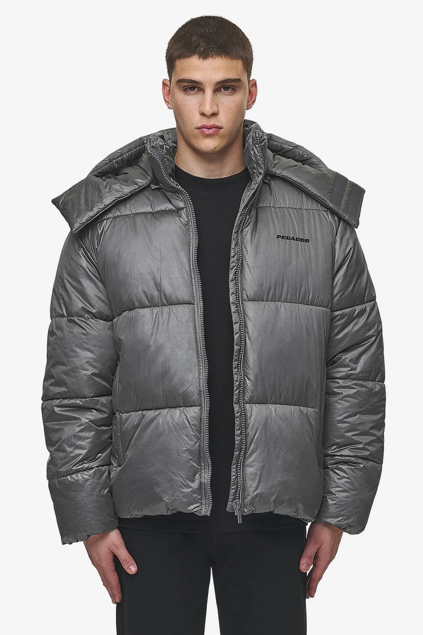 Pegador Jackets|Marten Vintage Puffer Jacket Anthracite