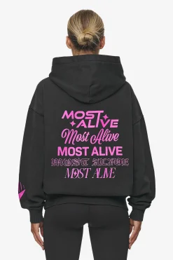 Pegador Hoodies|Mei Oversized Hoodie Vintage Black
