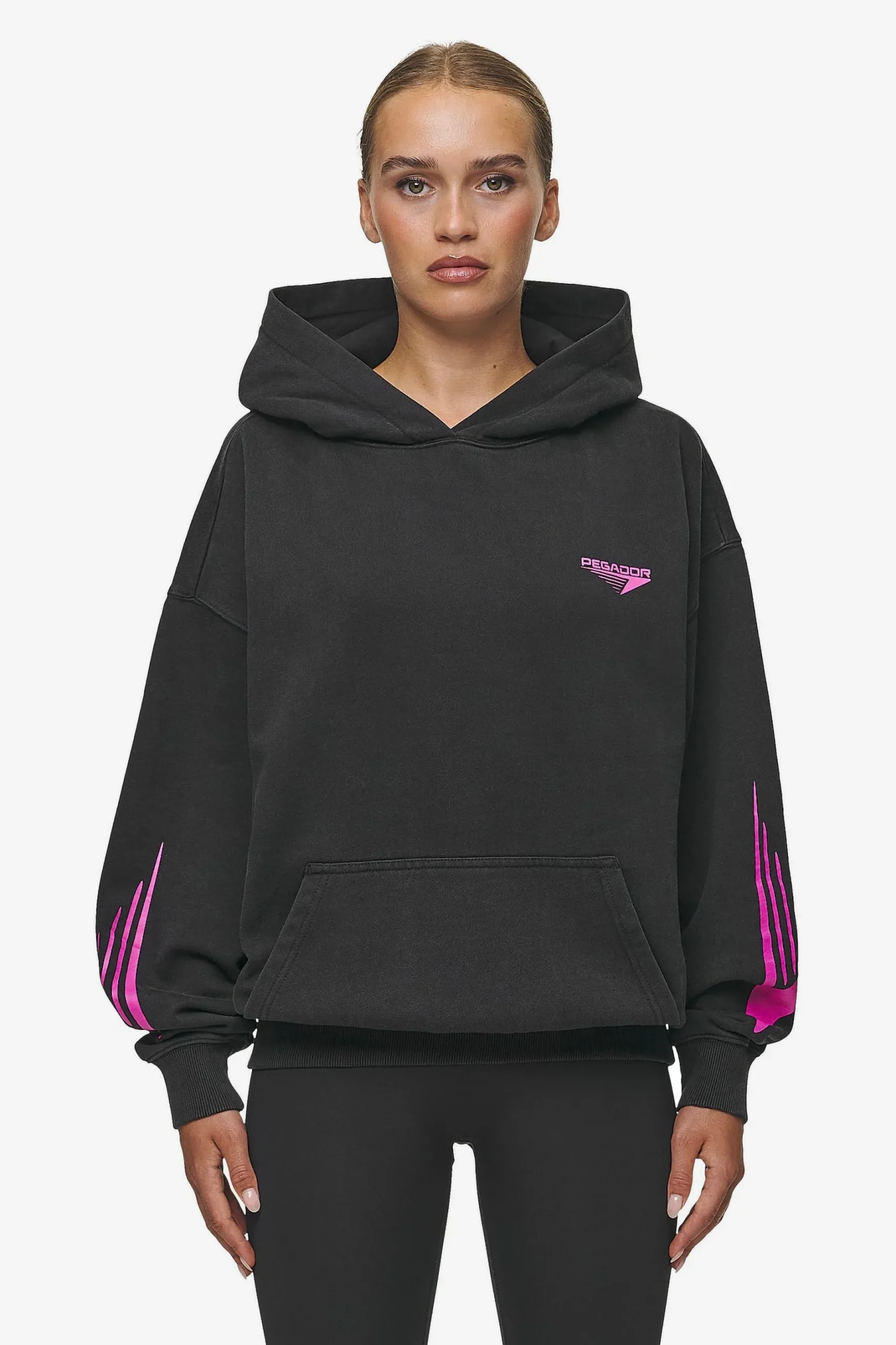 Pegador Hoodies|Mei Oversized Hoodie Vintage Black
