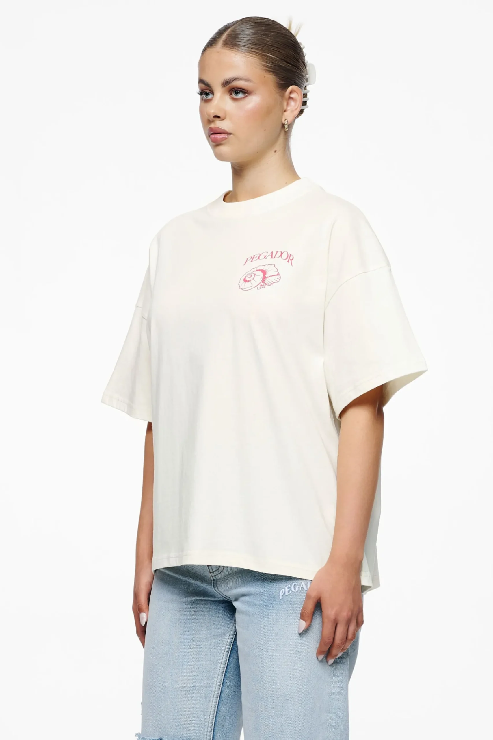 Pegador Tees|Metra Heavy Oversized Tee Vintage Washed Unbleached