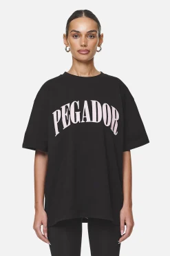 Pegador Tees|Miami Oversized Tee Flamingo Black