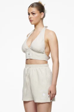 Pegador Tops|Molli Canvas Neckholder Top Unbleached