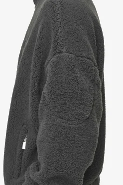 Pegador Sweaters|Munoz Teddy Half Zip Sweater Anthracite